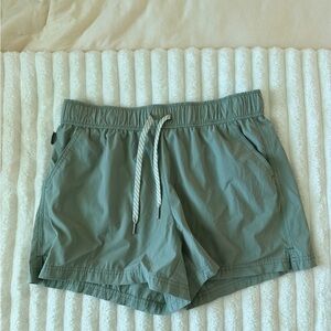 Avalanche Green Drawstring Shorts